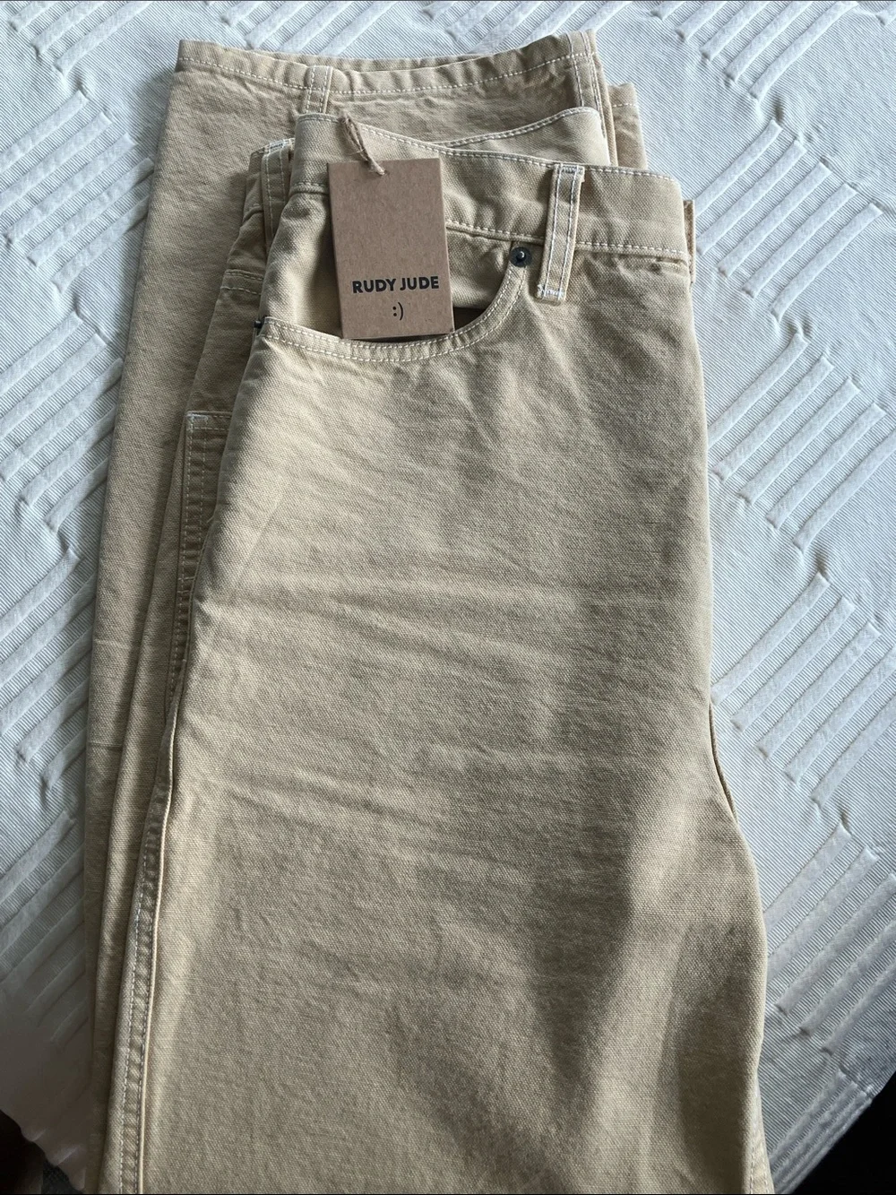 Rudy Jude Wide-Leg Pants in Beige